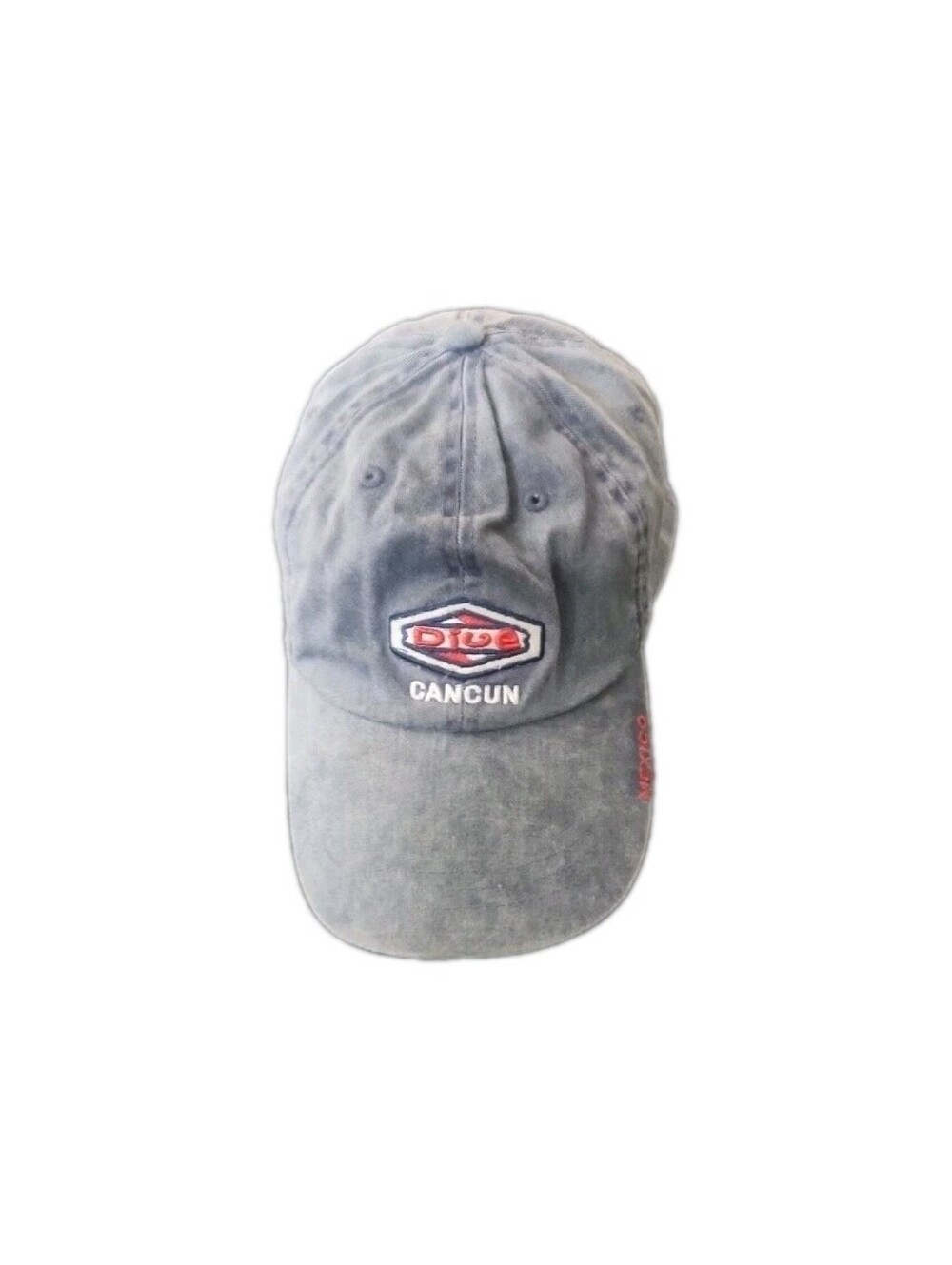 Yacht Club DIVE Scuba Hat Cap Adjustable Cancun Mexico Blue